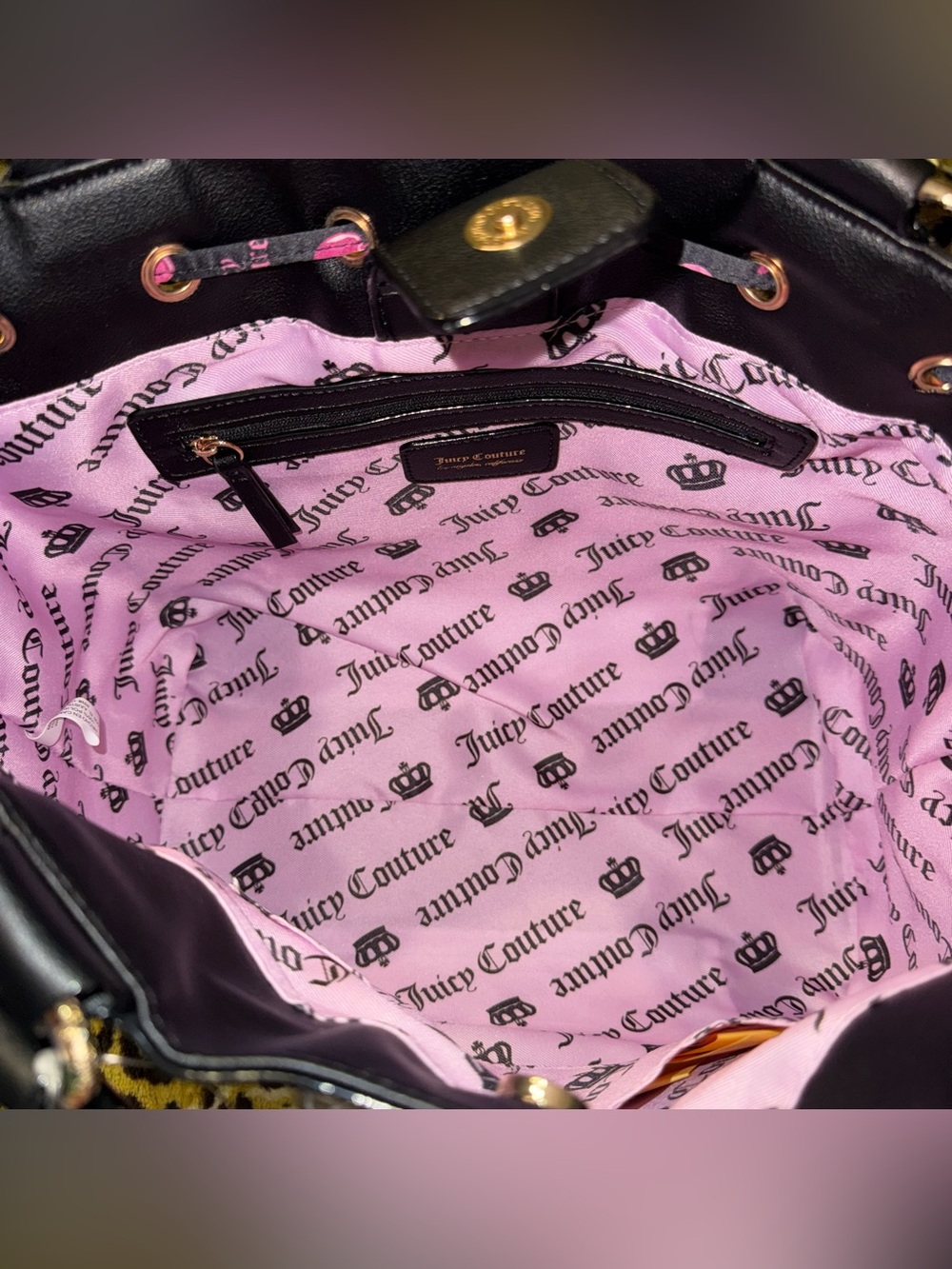 🍒NWT Juicy Couture Exclusive Sweet Cherry Daydreamer Tote W Cherry JC Bag Charm🍒 - Picture 5 of 5